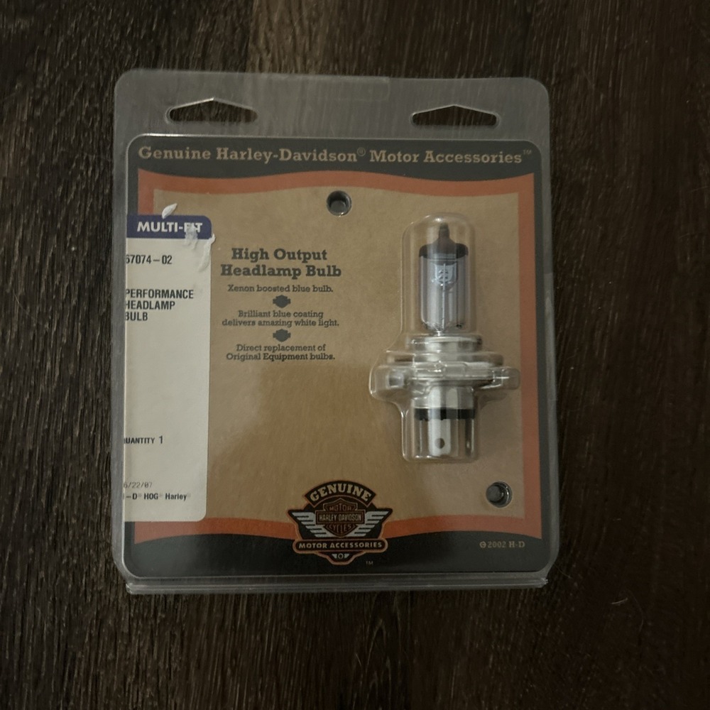 Genuine Harley Davidson High Output Headlamp Bulb‎ 67074-02 NEW IN PACKAGE